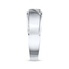 Thumbnail Image 3 of Previously Owned Men's 3-Stone Diamond Wedding Band 1/10 ct tw 10K White Gold