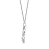 Thumbnail Image 2 of Previously Owned Diamond Twist Necklace 1/5 ct tw Round-cut Sterling Silver 18"