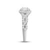 Thumbnail Image 2 of Previously Owned  Diamond Engagement Ring 7/8 ct tw Baguette & Round-cut 14K White Gold