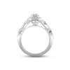 Thumbnail Image 3 of Previously Owned  Diamond Engagement Ring 7/8 ct tw Baguette & Round-cut 14K White Gold