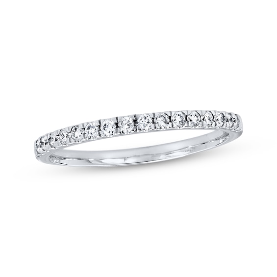 Previously Owned Diamond Wedding Band 1/5 ct tw Round-cut 14K White Gold