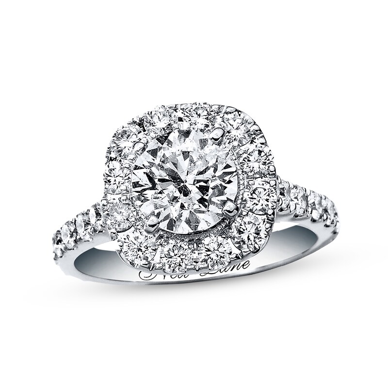 Previously Owned Neil Lane Engagement Ring 2-3/4 ct tw Round-cut Diamonds 14K White Gold