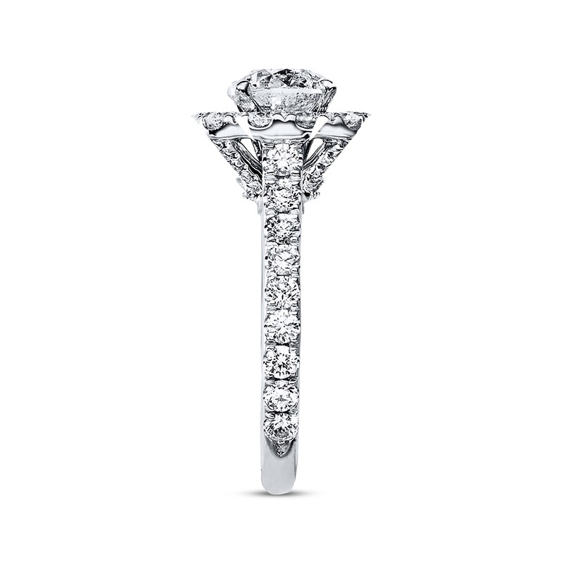 Previously Owned Neil Lane Engagement Ring 2-3/4 ct tw Round-cut Diamonds 14K White Gold - Size 4.75