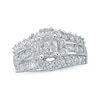 Thumbnail Image 1 of Previously Owned Diamond Engagement Ring 2 ct tw Pie & Round-cut Diamonds 14K White Gold - Size 4.5