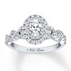 Thumbnail Image 1 of Previously Owned Neil Lane Bridal Diamond Ring 1-1/6 ct tw Oval & Round-cut 14K White Gold Size 4