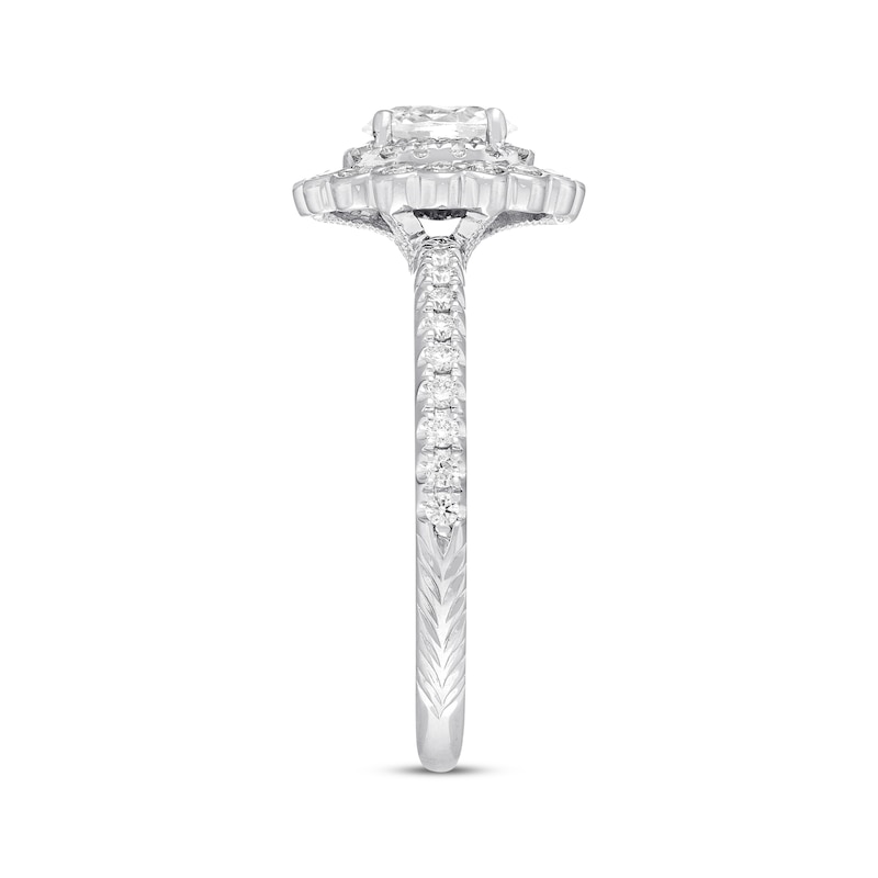 Main Image 2 of Previously Owned Neil Lane Diamond Engagement Ring 7/8 ct tw Oval & Round 14K White Gold Size 5