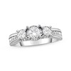 Thumbnail Image 0 of Previously Owned 3-Stone Diamond Engagement Ring 1 ct tw Round-cut 10K White Gold - Size 10