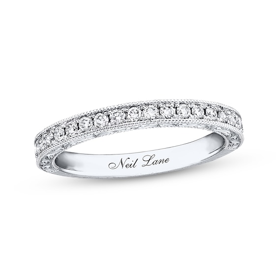 Previously Owned Neil Lane Bridal Wedding Band 1/3 ct tw Diamonds 14K White Gold Size 5