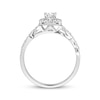 Thumbnail Image 3 of Previously Owned Diamond Engagement Ring 3/8 ct tw Princess & Round-cut 10K White Gold Size 10