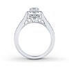Thumbnail Image 2 of Previously Owned THE LEO Engagement Ring 3/4 ct tw Round-cut Diamonds 14K White Gold Size 3.5