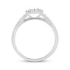 Thumbnail Image 3 of Previously Owned Diamond Ring 1/2 ct tw Princess/Round 10K White Gold Size 4