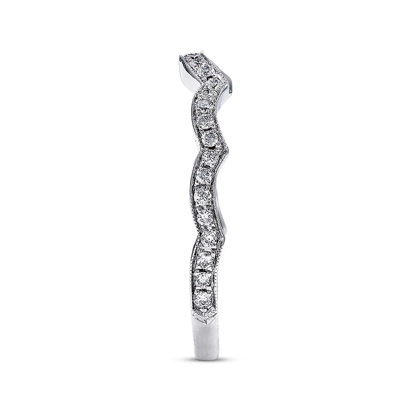 Main Image 2 of Previously Owned Neil Lane Diamond Contour Band 1/8 ct tw 14K White Gold Size 4.5