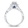 Thumbnail Image 1 of Previously Owned Diamond Engagement Ring 1 ct tw Princess & Round-cut 14K White Gold - Size 5.5