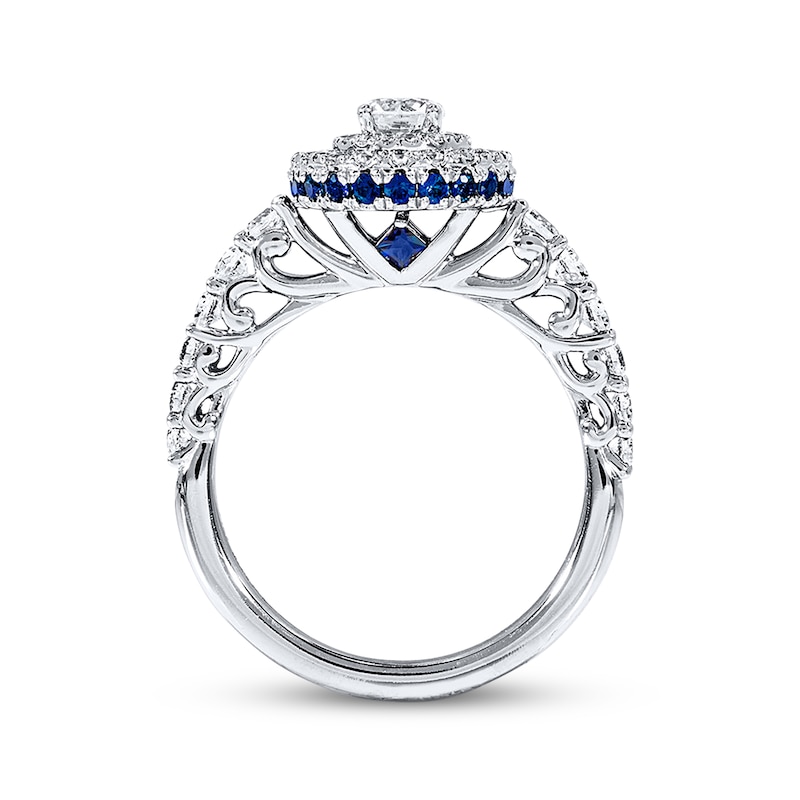 Main Image 3 of Previously Owned Engagement Ring 1 ct tw Round-cut Diamonds 14K White Gold