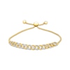 Thumbnail Image 1 of Previously Owned Diamond Link Bolo Bracelet 1/10 ct tw Round-cut 10K Yellow Gold 9.5"