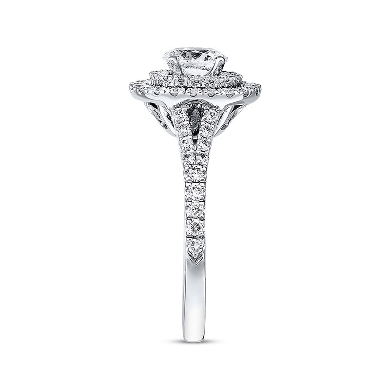 Main Image 2 of Previously Owned Neil Lane Engagement Ring 1 ct tw Oval & Round-cut Diamonds 14K White Gold - Size 5.5