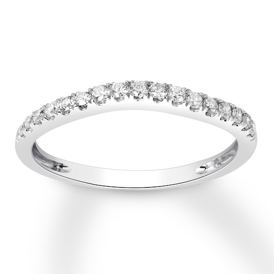 Previously Owned Diamond Wedding Band 1/4 ct tw Round-cut 14K White Gold