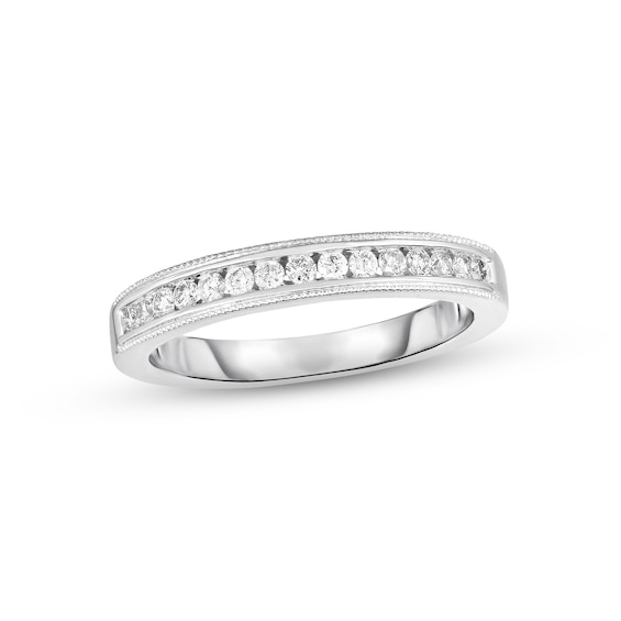 Previously Owned Diamond Wedding Band 1/4 ct tw Round-cut 14K White Gold
