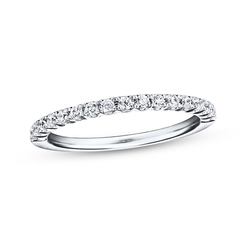 Main Image 1 of Previously Owned Diamond Wedding Band 1/4 ct tw Round-cut 14K White Gold