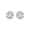 Previously Owned Diamond Earrings 1-1/4 ct tw Round-cut 14K White Gold