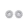 Thumbnail Image 1 of Previously Owned Diamond Earrings 1-1/4 ct tw Round-cut 14K White Gold