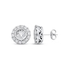 Previously Owned Diamond Earrings 1-1/4 ct tw Round-cut 14K White Gold