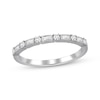 Thumbnail Image 1 of Previously Owned Diamond Anniversary Band 1/5 cttw Round and Baguette-Cut 14K White Gold