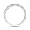 Thumbnail Image 3 of Previously Owned Diamond Anniversary Band 1/5 cttw Round and Baguette-Cut 14K White Gold