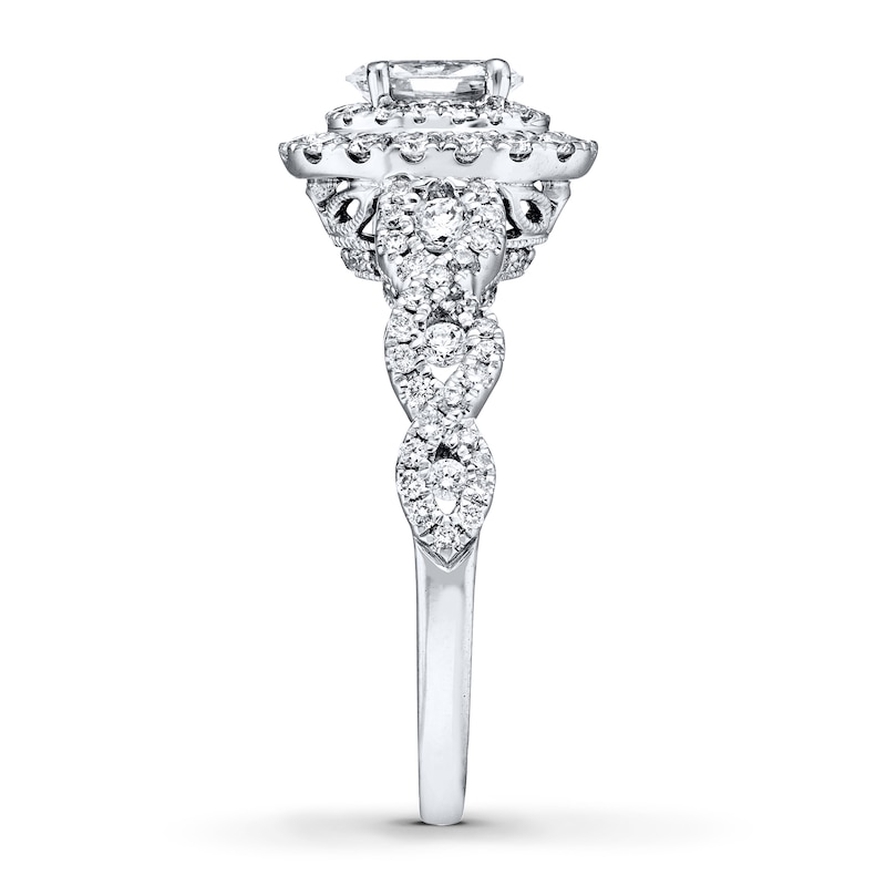 Main Image 3 of Previously Owned Neil Lane Bridal Diamond Ring 1-1/6 ct tw Oval/Round-cut 14K White Gold