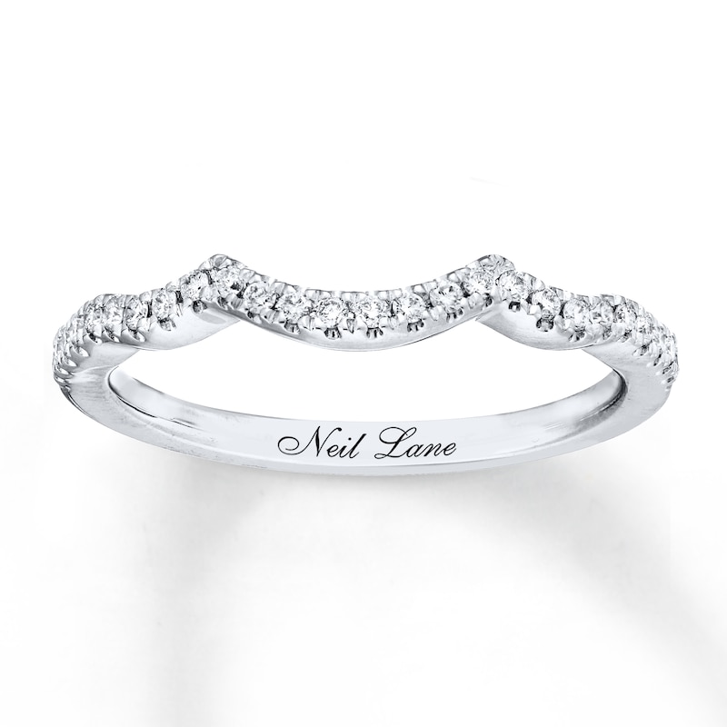 Main Image 1 of Previously Owned Neil Lane Bridal Wedding Band 1/6 ct tw Diamonds 14K White Gold