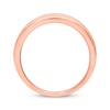 Previously Owned Men's Black/White Diamond Wedding Band 1/4 ct tw Round-cut 10K Rose Gold