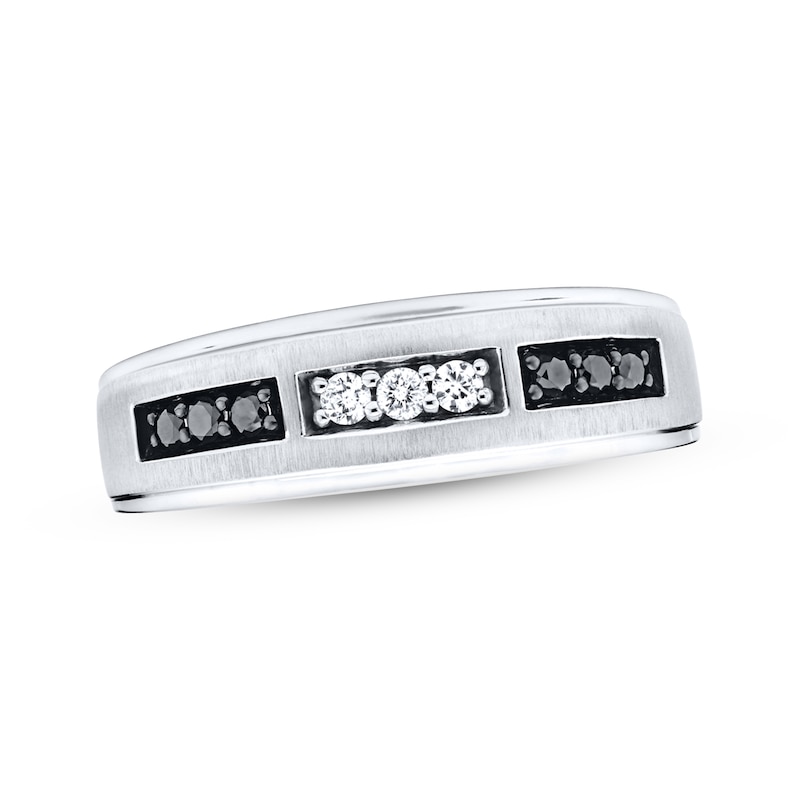 Previously Owned Men's Diamond Wedding Band 1/4 ct tw 10K White Gold