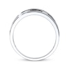 Thumbnail Image 1 of Previously Owned Men's Diamond Wedding Band 1/4 ct tw 10K White Gold