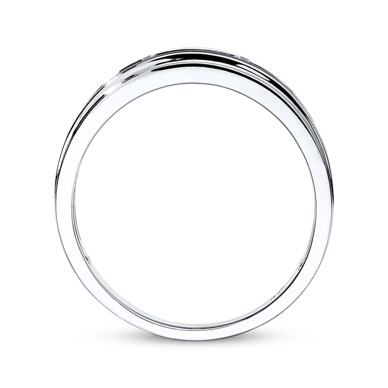 Previously Owned Men's Diamond Wedding Band 1/4 ct tw 10K White Gold