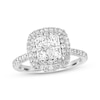 Previously Owned Diamond Engagement Ring 1-1/2 ct tw Princess & Round-cut 14K White Gold