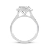 Previously Owned Diamond Engagement Ring 1-1/2 ct tw Princess & Round-cut 14K White Gold
