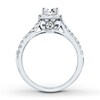 Thumbnail Image 3 of Previously Owned THE LEO Diamond Engagement Ring 1 ct tw Emerald-cut 14K White Gold