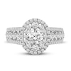 Thumbnail Image 4 of Previously Owned Round-cut Diamond Engagement Ring 1-3/8 ct tw 14K White Gold