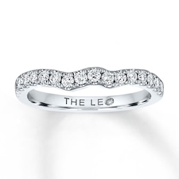Previously Owned THE LEO Diamond Wedding Band 3/8 ct tw Diamonds 14K White Gold