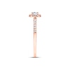 Thumbnail Image 2 of Previously Owned  Diamond Engagement Ring 3/8 ct tw Round-cut 10K Rose Gold - Size 3.75
