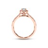 Thumbnail Image 3 of Previously Owned  Diamond Engagement Ring 3/8 ct tw Round-cut 10K Rose Gold - Size 3.75
