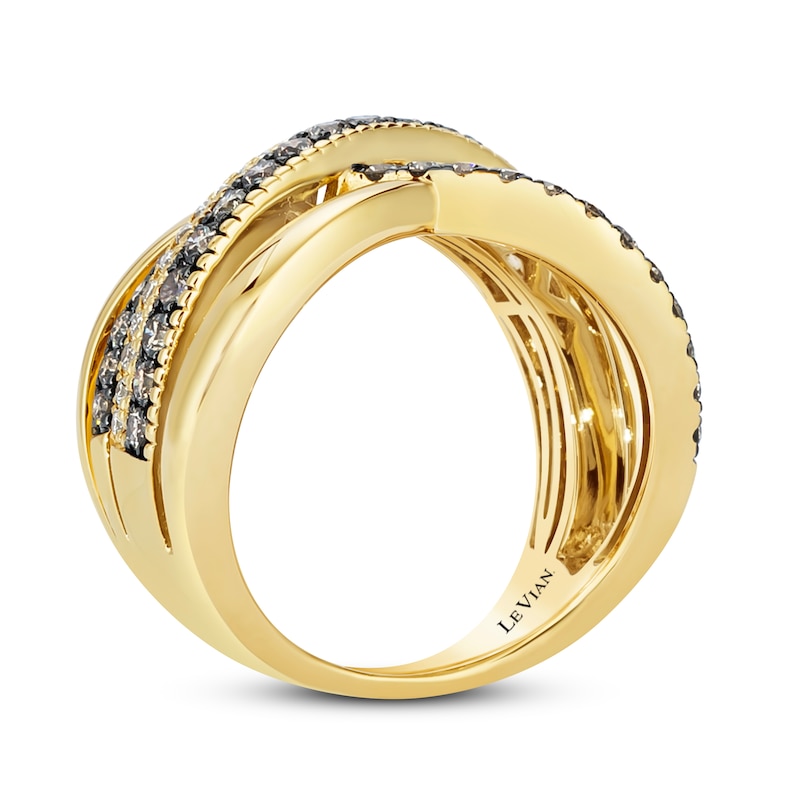 Main Image 2 of Previously Owned Le Vian Diamond Anniversary Ring 1 ct tw 14K Honey Gold Size 11