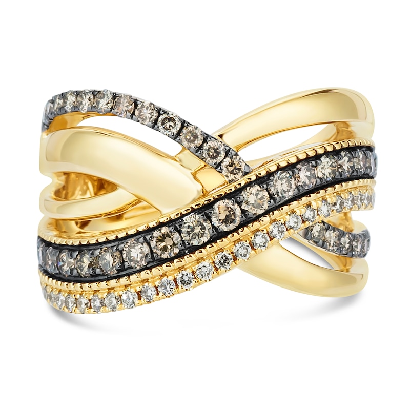 Main Image 3 of Previously Owned Le Vian Diamond Anniversary Ring 1 ct tw 14K Honey Gold Size 11