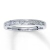Thumbnail Image 1 of Previously Owned Diamond Wedding Band 1/3 ct tw Princess-cut 14K White Gold - Size 4.5