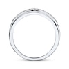 Thumbnail Image 3 of Previously Owned Diamond Wedding Band 1/20 ct tw Round-cut 10K White Gold Size 4