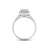 Thumbnail Image 3 of Previously Owned  Diamond Engagement Ring 1 ct tw Princess & Round-cut 14K White Gold - Size 10