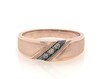 Thumbnail Image 1 of Previously Owned Men's Brown Diamond Wedding Band 1/10 ct tw 10K Rose Gold Size 10.5