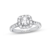 Thumbnail Image 1 of Previously Owned Neil Lane Diamond Engagement Ring 1-3/8 ct tw Cushion & Round-cut 14K White Gold - Size 4