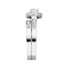 Thumbnail Image 2 of Previously Owned THE LEO Diamond Bridal Set 1-1/8 ct tw Round-Cut 14K White Gold - Size 4.25
