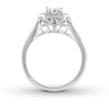 Thumbnail Image 2 of Previously Owned THE LEO Diamond Engagement Ring 1-1/8 ct tw Princess/Round-cut 14K White Gold Size 4.75